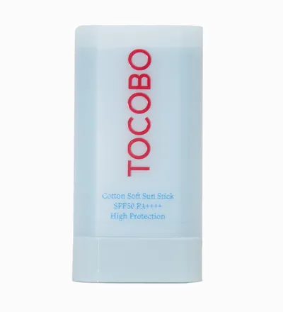 TOCOBO PROTECTOR SOLAR COTTON SOFT SUN STICK SPF50 PA++++ X 19GR - Producto de belleza y estética en Almacén Sandra