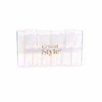 NOVO PLUS PAQUETE UÑAS COFFIN TRANSPARENTE X 500PCS REF:15130 - Miniatura 1