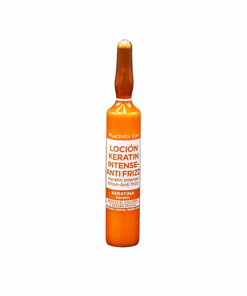 BE NATURAL PLACENTA LIFE AMPOLLA LOCION KERATIN - ANTI FRIZZ X 13ML - Producto de belleza y estética en Almacén Sandra