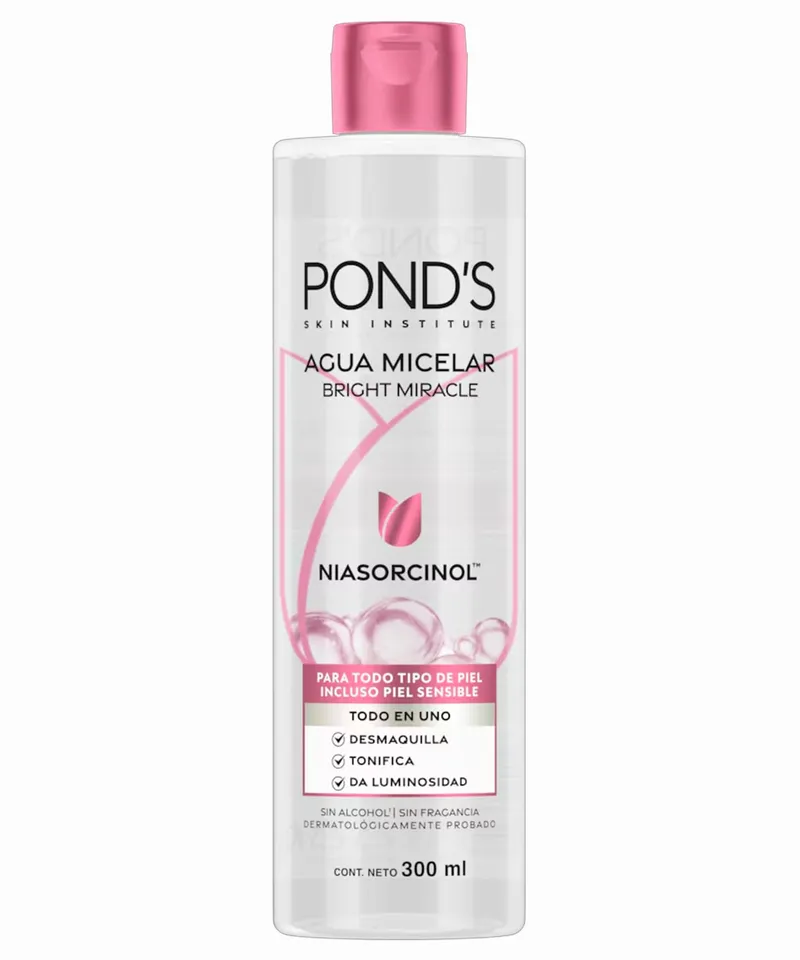 PONDS AGUA MICELAR BRIGHT MIRACLE NIASORCINOL X 300ML - Producto de belleza y estética en Almacén Sandra