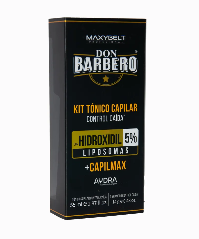 MAXYBELT DON BARBERO KIT TONICO CAPILAR MINOXIDIL 5 X55ML - Vista 2 del producto
