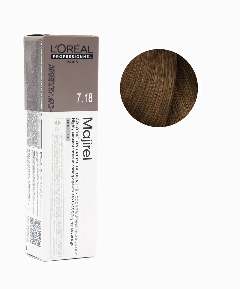 MAJIREL TINTE RUBIO CENIZA MOCA N.7.18 X 60GR - Producto de belleza y estética en Almacén Sandra