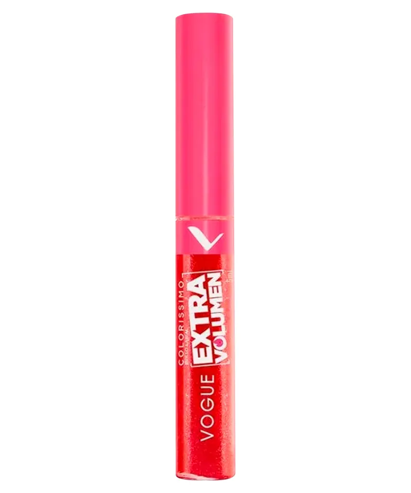VOGUE BRILLO LABIAL COLORISIMO EXTRA VOLUMEN FUEGO LATINO X 5ML - Producto de belleza y estética en Almacén Sandra