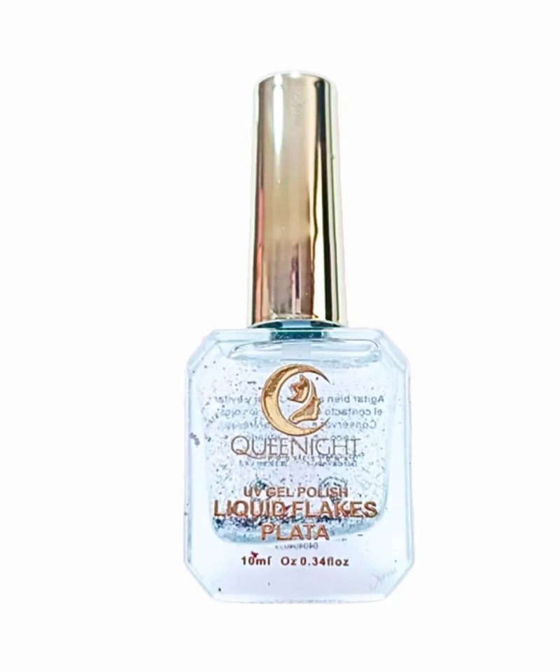 QUEENIGHT LIQUID FLAKES PLATA X 10ML - Producto de belleza y estética en Almacén Sandra
