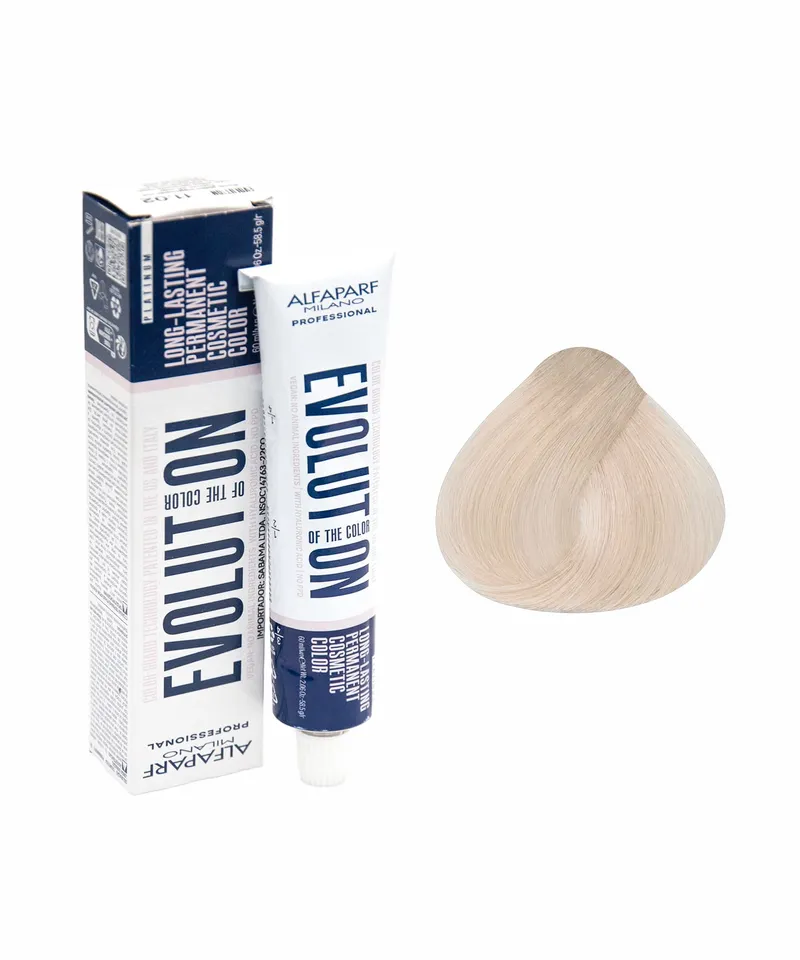 EVOLUTION TINTE RUBIO PLATINO LIGERAMENTE IRISADO N. 11.02 X 60ML - Producto de belleza y estética en Almacén Sandra