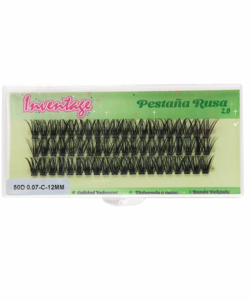 INVENTAGE PESTAÑA VOLUMEN RUSO PLUS 50D 0.07-C-12MM - Producto de belleza y estética en Almacén Sandra