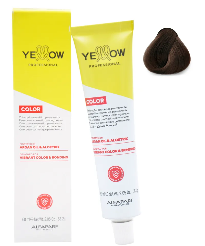 YELLOW TINTE CASTAÑO CLARO  N. 5 X 60ML - Producto de belleza y estética en Almacén Sandra