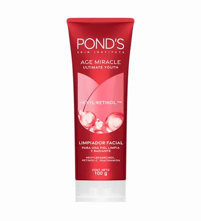 PONDS LIMPIADOR FACIAL AGE MIRACLE HEXYL-RETINOL X 100GR - Producto de belleza y estética en Almacén Sandra
