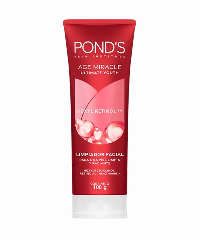 PONDS LIMPIADOR FACIAL AGE MIRACLE HEXYL-RETINOL X 100GR - Producto de belleza y estética en Almacén Sandra