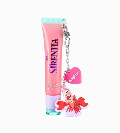 RUBY ROSE LIP GLOSS+ LLAVERO CORAL SHINE LA SIRENITA REF: SR0002 - Producto de belleza y estética en Almacén Sandra