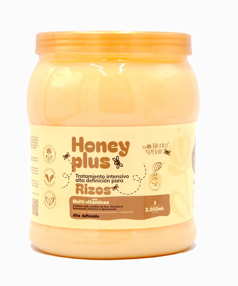 MENTA HAIR BOMBONERA CAPILAR HONEY PLUS RIZOS X 2000ML - Producto de belleza y estética en Almacén Sandra
