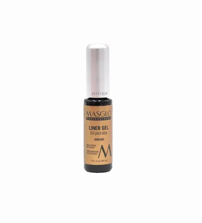 MASGLO LINER GEL PARA UÑAS DORADO X 7ML - Producto de belleza y estética en Almacén Sandra