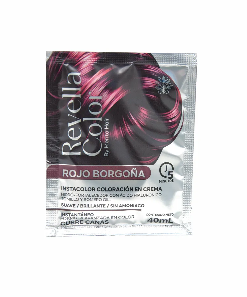 REVELLA COLOR CUBRECANAS COLOR ROJO BORGOÑA X 40ML - Producto de belleza y estética en Almacén Sandra