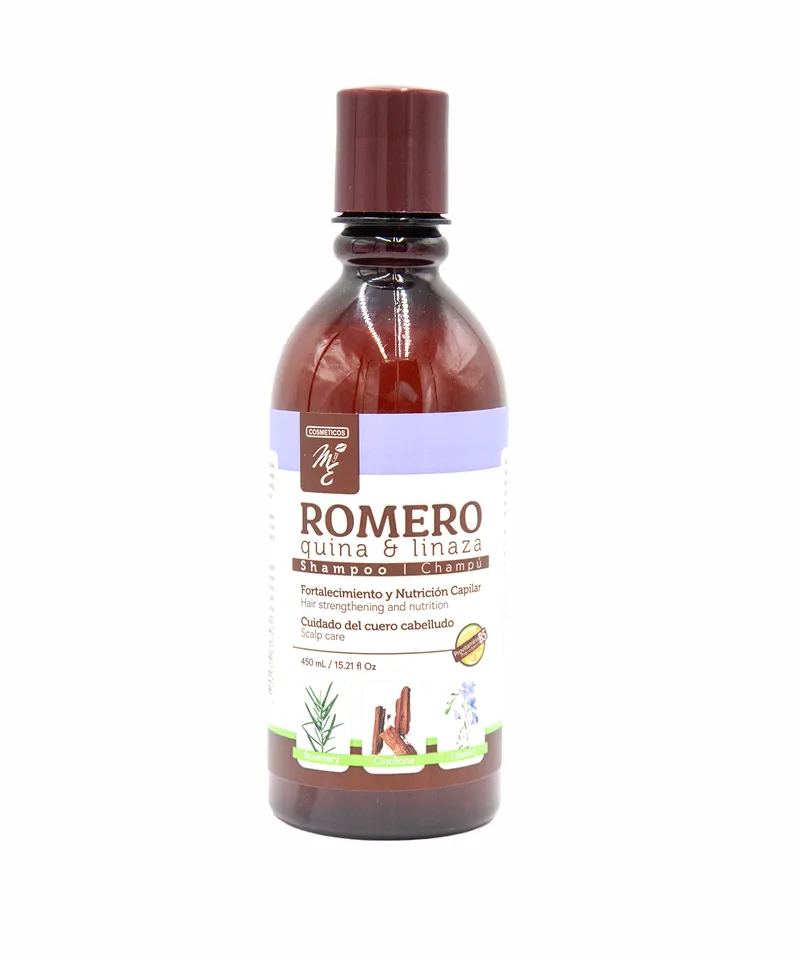 MYE SHAMPOO ROMERO QUINA Y LINAZA X 450ML - Producto de belleza y estética en Almacén Sandra