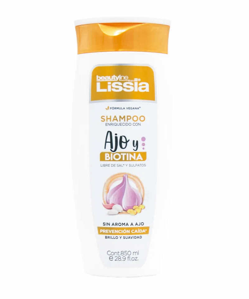 LISSIA SHAMPOO AJO Y BIOTINA X 850ML - Producto de belleza y estética en Almacén Sandra