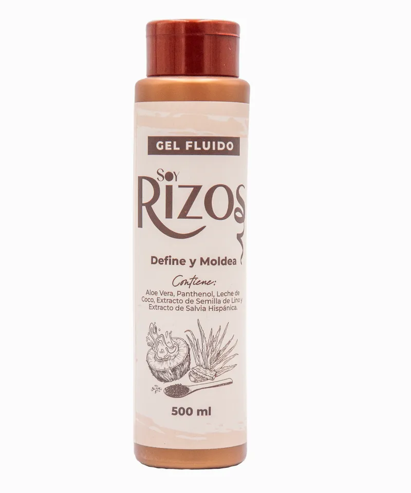 SOY RIZOS GEL FLUIDO DEFINE Y MOLDEA X 500ML - Producto de belleza y estética en Almacén Sandra
