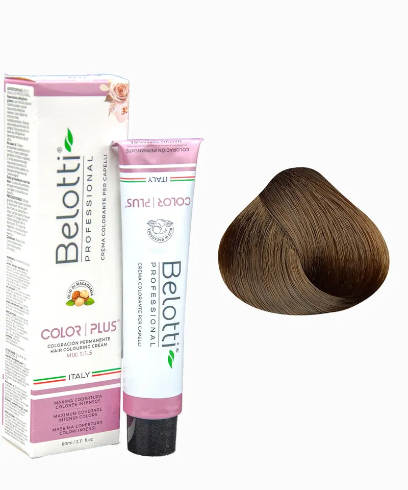 BELOTTI  COLOR PLUS 6.0 RUBIO OSCURO X 60ML - Producto de belleza y estética en Almacén Sandra